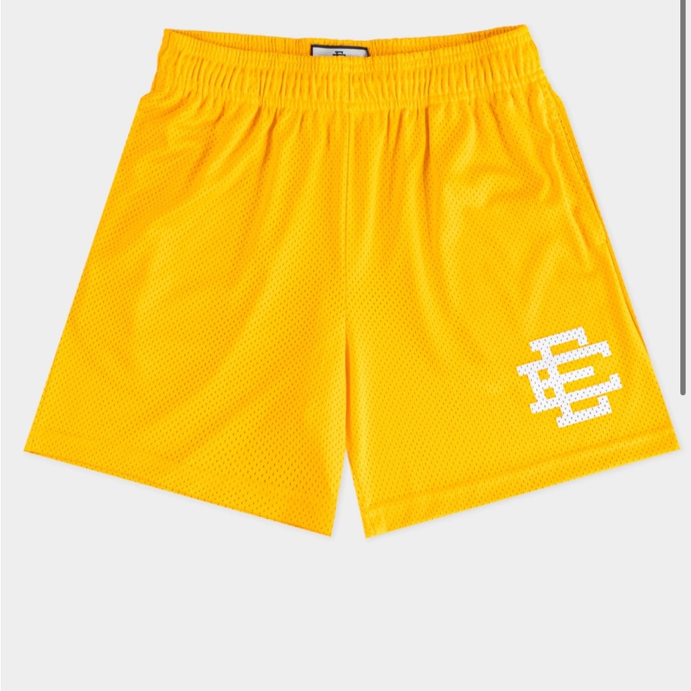 Yellow Mesh Men's Shorts